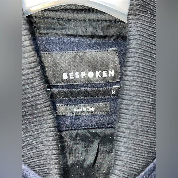 vintage bespoken leather varsity jacket size M - Picture 3 of 13